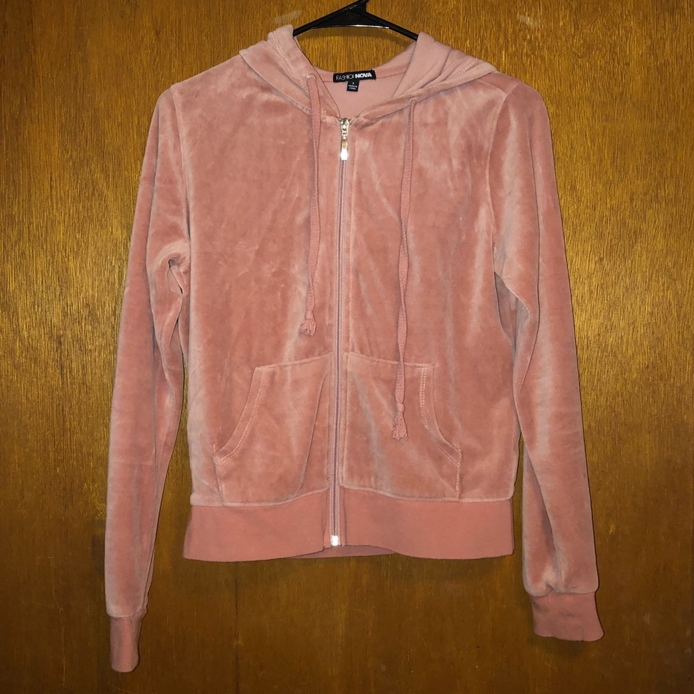 Fashion Nova velvet pink sweater